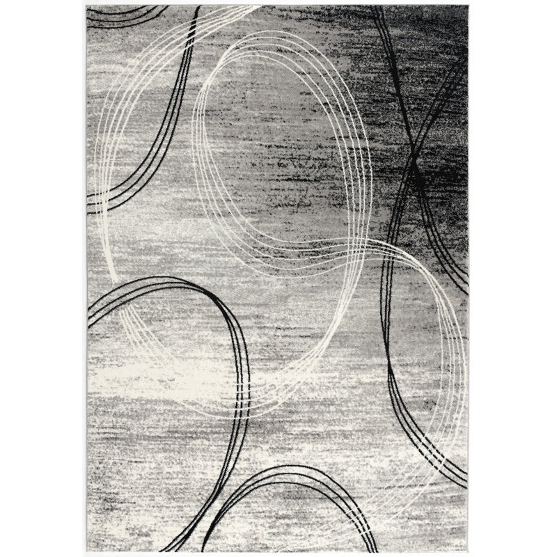 Dillup-Jones Abstract Indoor Rug, Rectangle 2'8" x 5'