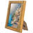 Picture Frame - Gold Bamboo Frame With Faux Bamboo Design - Easel Stand And Shatter Resistant Glass-108531079