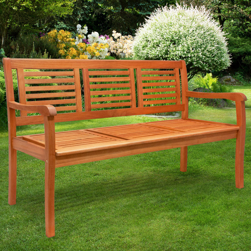Estee Solid Wood Eucalyptus Outdoor Bench