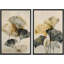 «Gold Ginkgo Leaf», art botanique neutre minimaliste moderne, impression sur toile-99015752-99015753