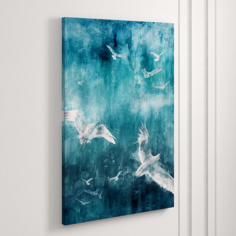 Drifters Painting by Sofia Fox, Knife Gel, 45" H x 30" W