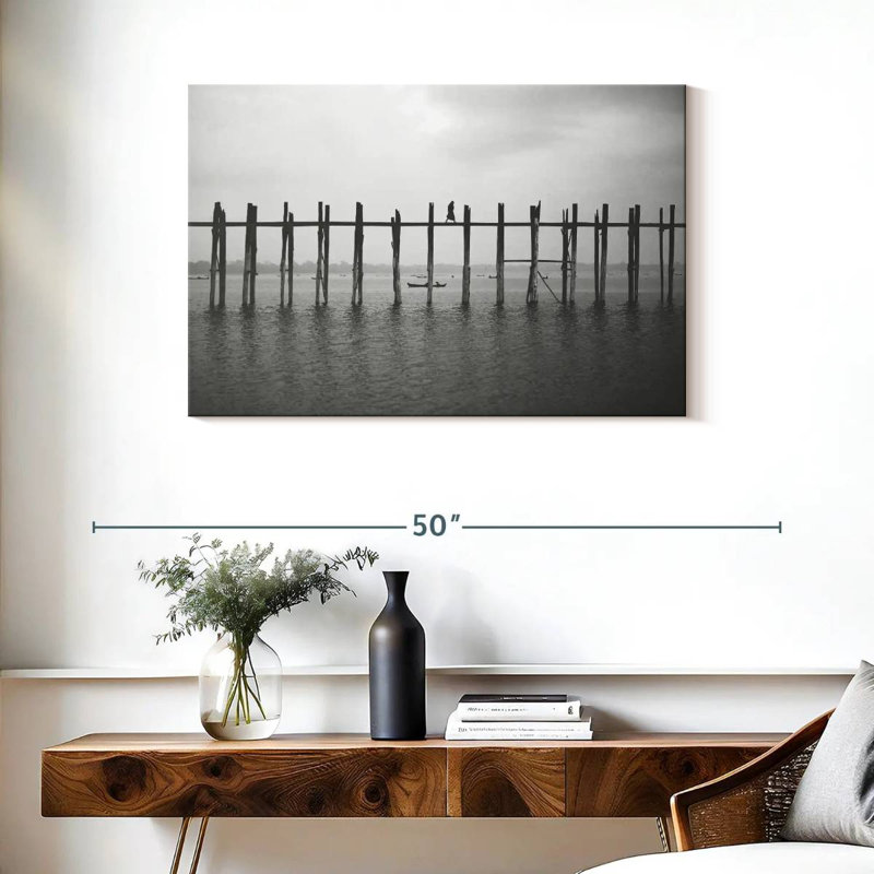Lilie Crossing U Bein Bridge, H 24 po x l 36 po