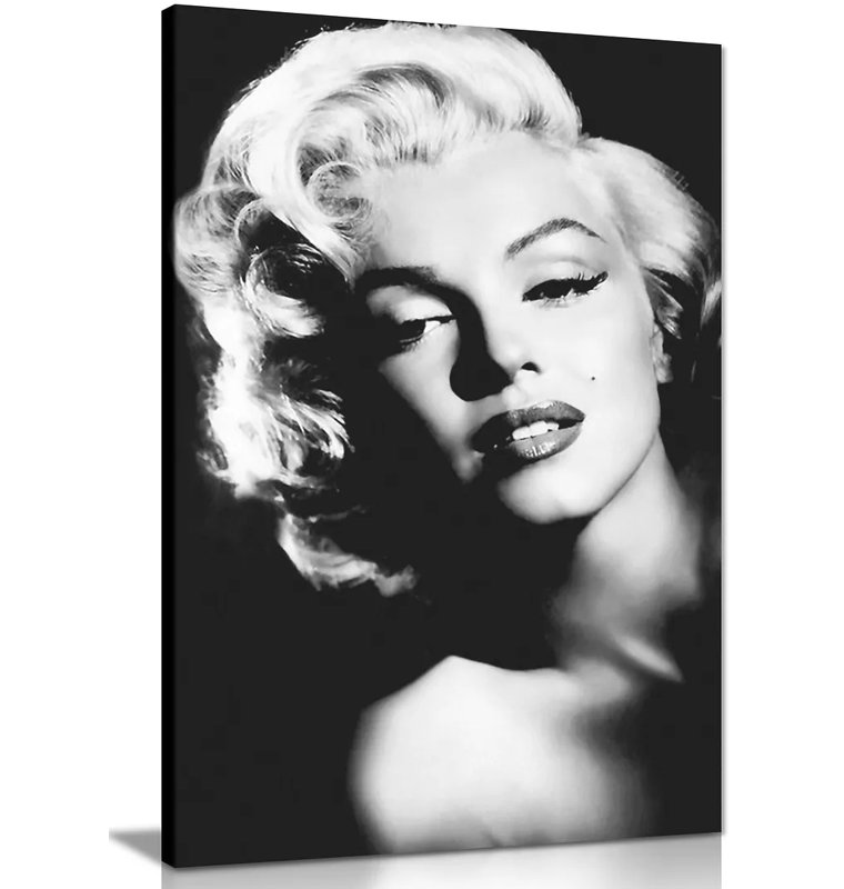 Marilyn Monroe - Wrapped Canvas Print, 31cm H x 20cm W
