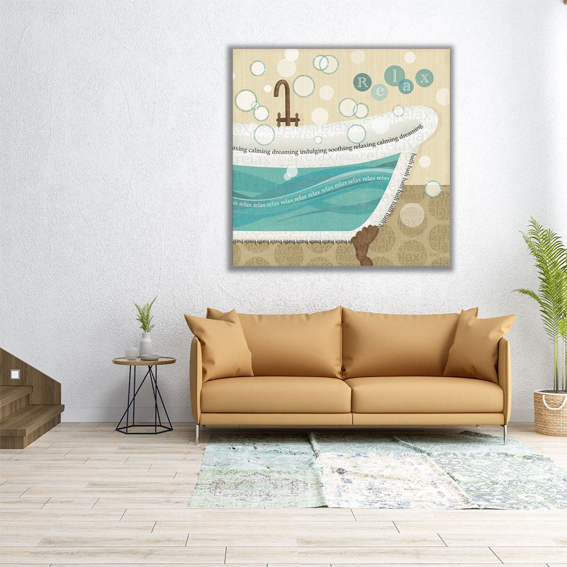 «Dancing Bubbles II», reproduction d'art sur toile, H 12 po x l 12 po