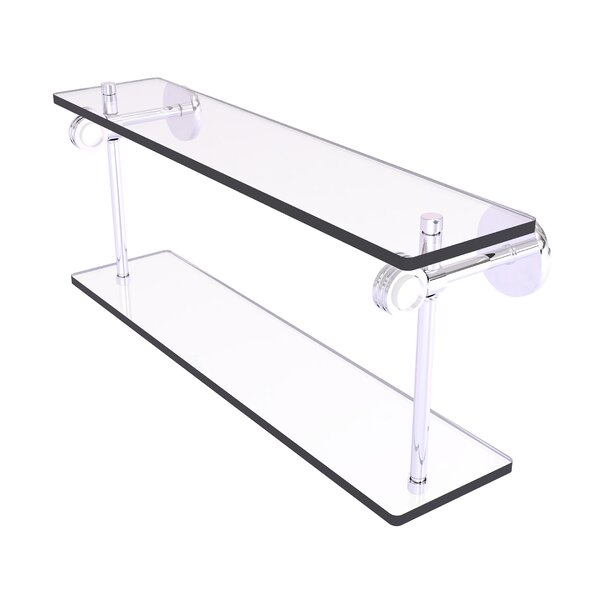 Red Barrel Studio® Margolis 2 Piece Glass Tiered Shelf | Wayfair