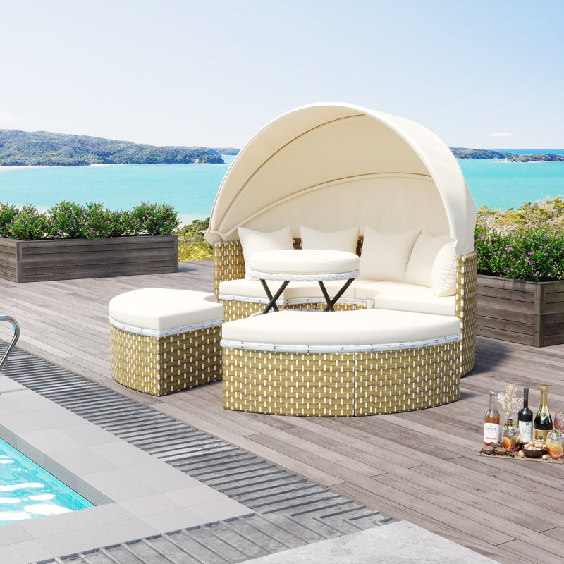 66.5'' Wide with Cushions, Natural, Beige
