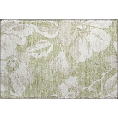 Premium Machine Washable Prisco Aloe Rug