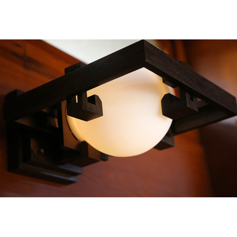 Robie 1 - Light Flush Mounted Sconce, Walnut