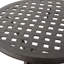 Table d'appoint d'extérieur en fonte d'aluminium 19 po