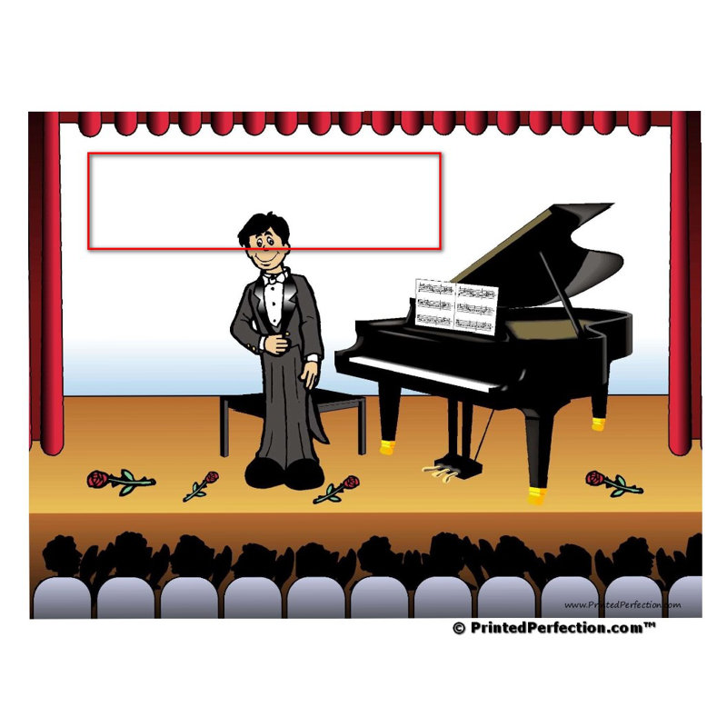 Joueur de piano personnalisé - aimant acrylique pour homme - excellent cadeau!, Oui
