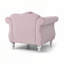 Fauteuil d'appoint chic transitionnel rose