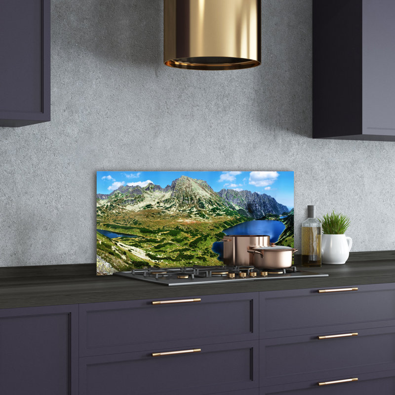 50cm W x 100cm L Glass Peel and Stick Panel