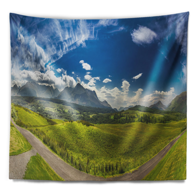 Paysage avec paysage des Highlands écossais, H 32 po x l 39 po