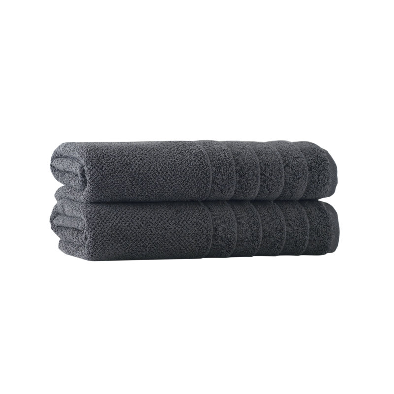 Ensemble de serviettes de bain 2 pièces, Anthracite