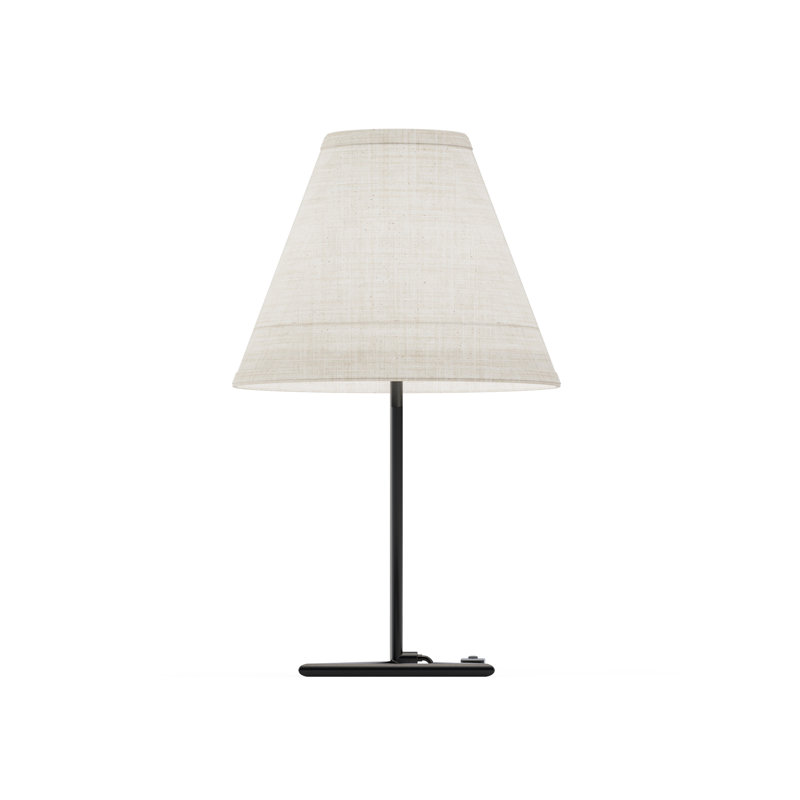 Angular Base Table Lamp with Conical Shade - 23" - E26 Bulb Compatible - Contemporary Design