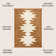 Norwell Minimalist Geometric Machine-Washable Terracotta/Cream Rug