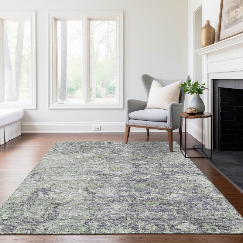 Paillasson intérieur antidérapant Cecelio, Rectangle 5 pi x 7 pi 6 po