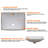 36" W  Quartz Vanity Top With Undermount Sink & Backsplash