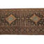 Tapis semi-antique brun foncé Tribal