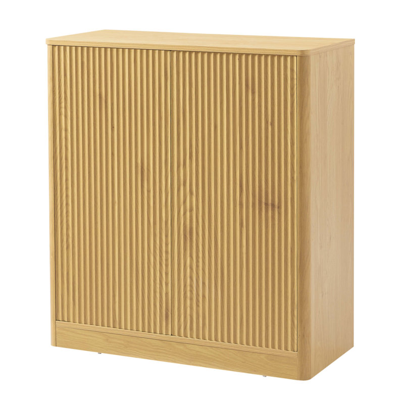 Buffet 31,5 pouces Modern Wavy, Naturel