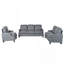 Ensemble de canapé de salon 3 pièces, canapé modulaire, causeuse et fauteuil, canapé 3 places moderne + canapé 2 places + fauteuil d'appoint-129776855-129776857-129776856
