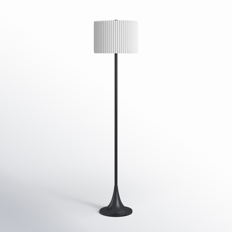 Lampe sur pied traditionnelle 60 po Lydie, Noir