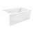 Kingston Brass Aqua Eden 48-Inch Acrylic Rectangular 3-Wall Alcove Tub, Hand Drain and Anti-Skid Surface-89213303