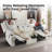 3-seater Reclining Sofa With Cup Holders & Storage Drawer – Soft Chenille Fabric-1572302813