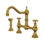 Edwardian™ Double-Handle Provence Bridge Kitchen Faucet with Lever Handle