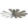 Windflower 12 - Blade Windmill Smart Ceiling Fan with Wall Control and LED Light Kit Included, Works With Alexa and iOS or Android App