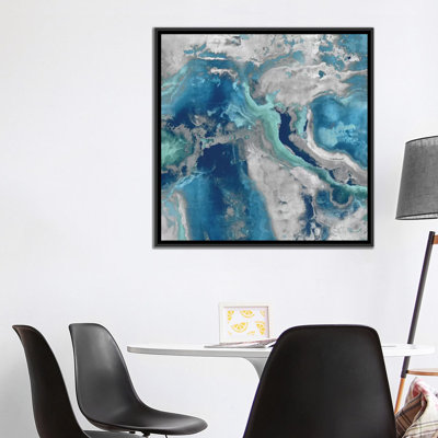 «Stone with Blue and Aqua», reproduction sur toile