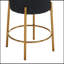 24 po de hauteur, tabourets de bar ronds, ensemble de 2 - Tabourets de salle à manger rembourrés contemporains pour cuisines, cafés et bars - comprend des pieds de support robustes-1481936576