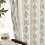 Paire de rideaux semi-transparents avec passe-tringle en lin-838276305-838276313