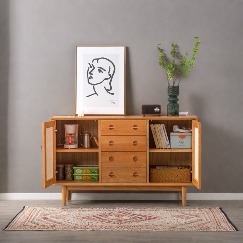 Armoire de rangement simple, H 33,46 po x l 55,12 po x P 15,75 po