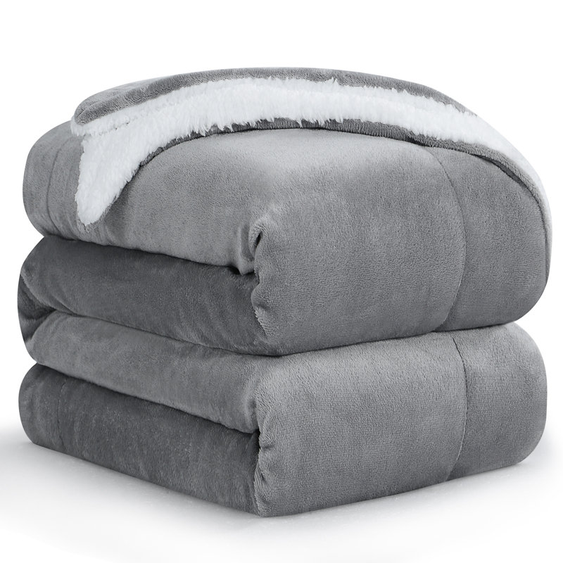 Couverture polaire Aisbo Sherpa, Gris, Roi
