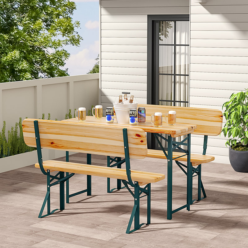 Havensville 4 - Person Metal Patio Dining Set with Rectangular Table