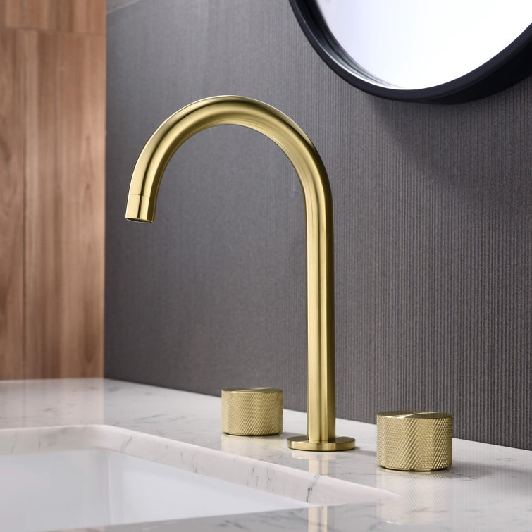 Circular X 2-handle 8" Widespread Bathroom Faucet with Pop Up Drain