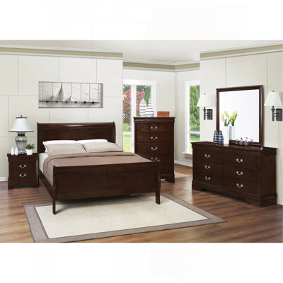 Bruno Cappuccino 5-Piece Full Bedroom Set