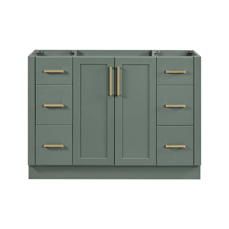   Base de meuble-lavabo simple 48 po Loren, Vert rétro
