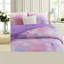 Ensembles de literie mauve moderne, teinture en polyester 4 pièces pour la chambre à coucher