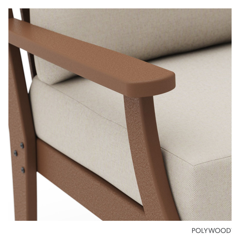 Braxton Deep Seating Loveseat, Dune/Cream
