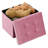 Folding Storage Ottoman Velvet Footstool-946437491