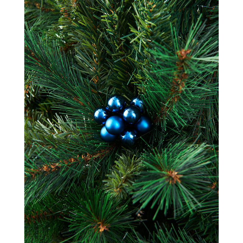 11cm Solid Colour Plastic / Acrylic Bauble, Navy Blue