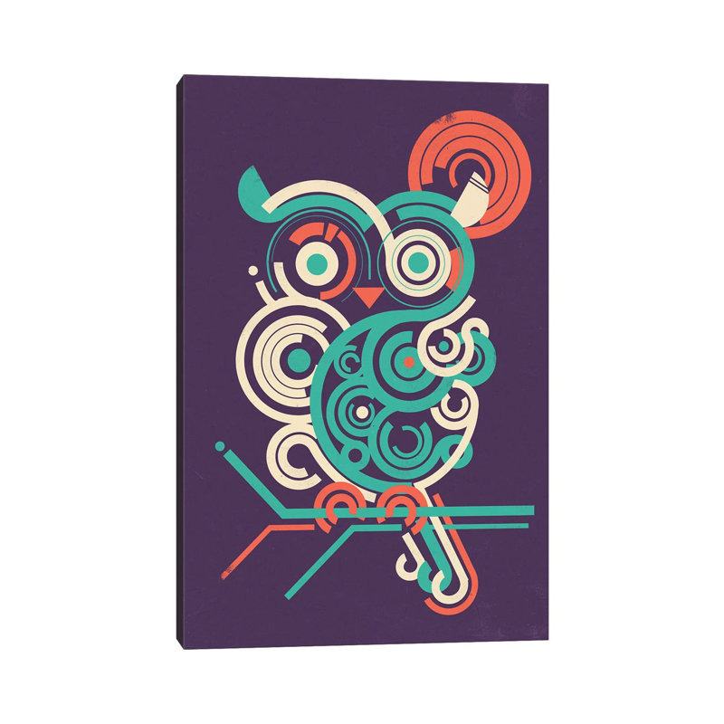 Owl 2.0 by Jay Fleck - Wrapped Canvas Print, 20.32 cm H x 30.48 cm W