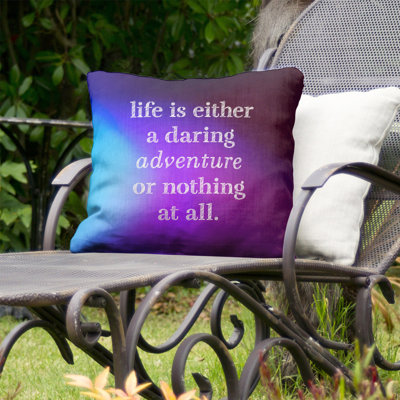 Outdoor Reversible Throw Pillow