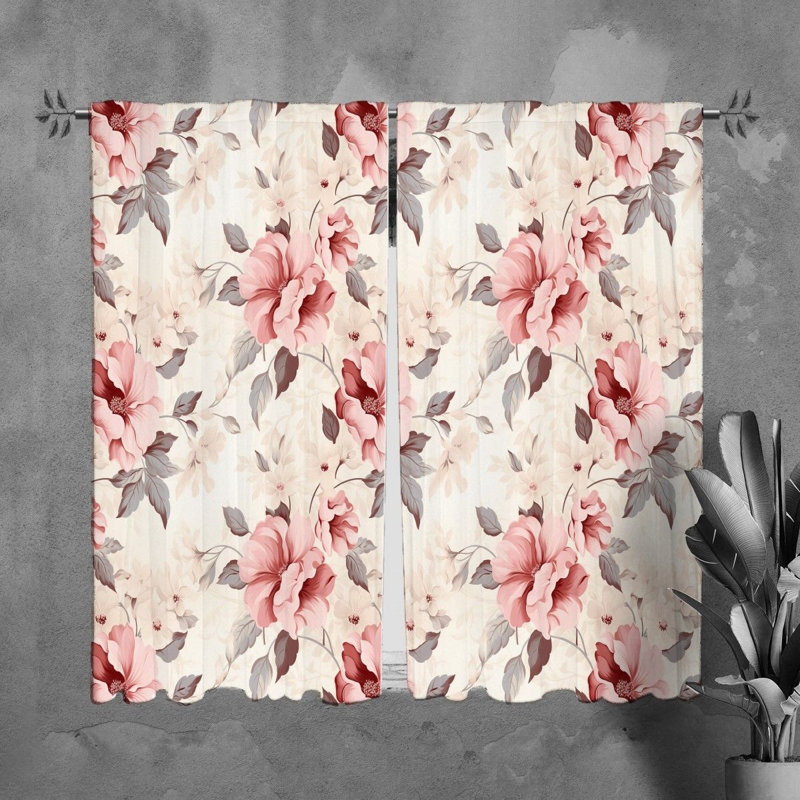 Paire de rideaux obscurcissant en polyester Nakeita, L 20 po x L 82 po