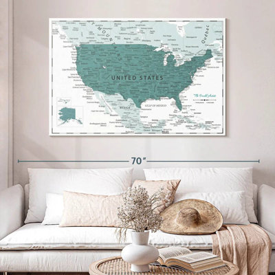 Pin foncé cyan foncé USA Alvertia