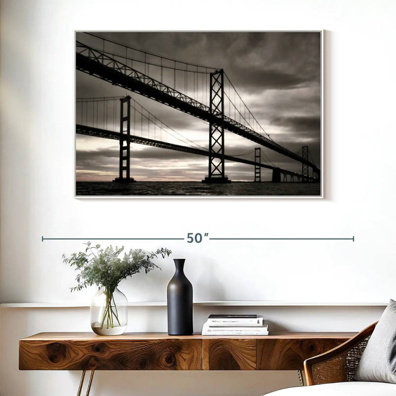 Pont Chesapeake, Cadre flottant blanc, 40 po x 27 po