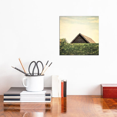 Little Brown Roof by MScottPhotography - Wrapped Canvas Print