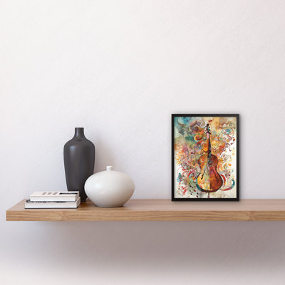 Sensory Sonata Violin Music Note Synesthesia Shapes and Colours 1 Piece Single Picture Frame Wall Art